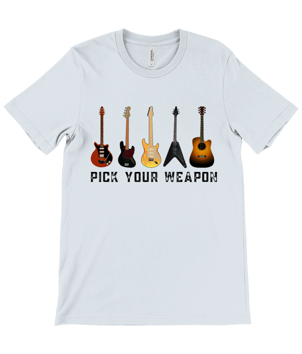 Pick Your Weapon Guitar Tee