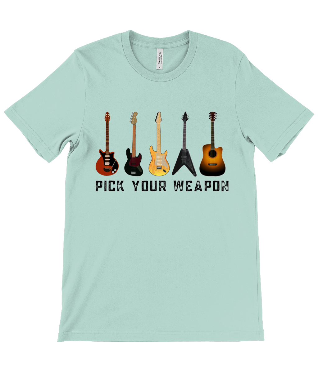 Pick Your Weapon Guitar Tee