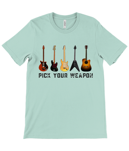 Pick Your Weapon Guitar Tee