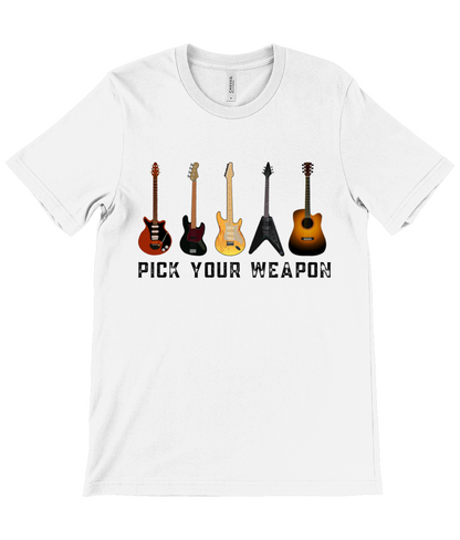 Pick Your Weapon Guitar Tee