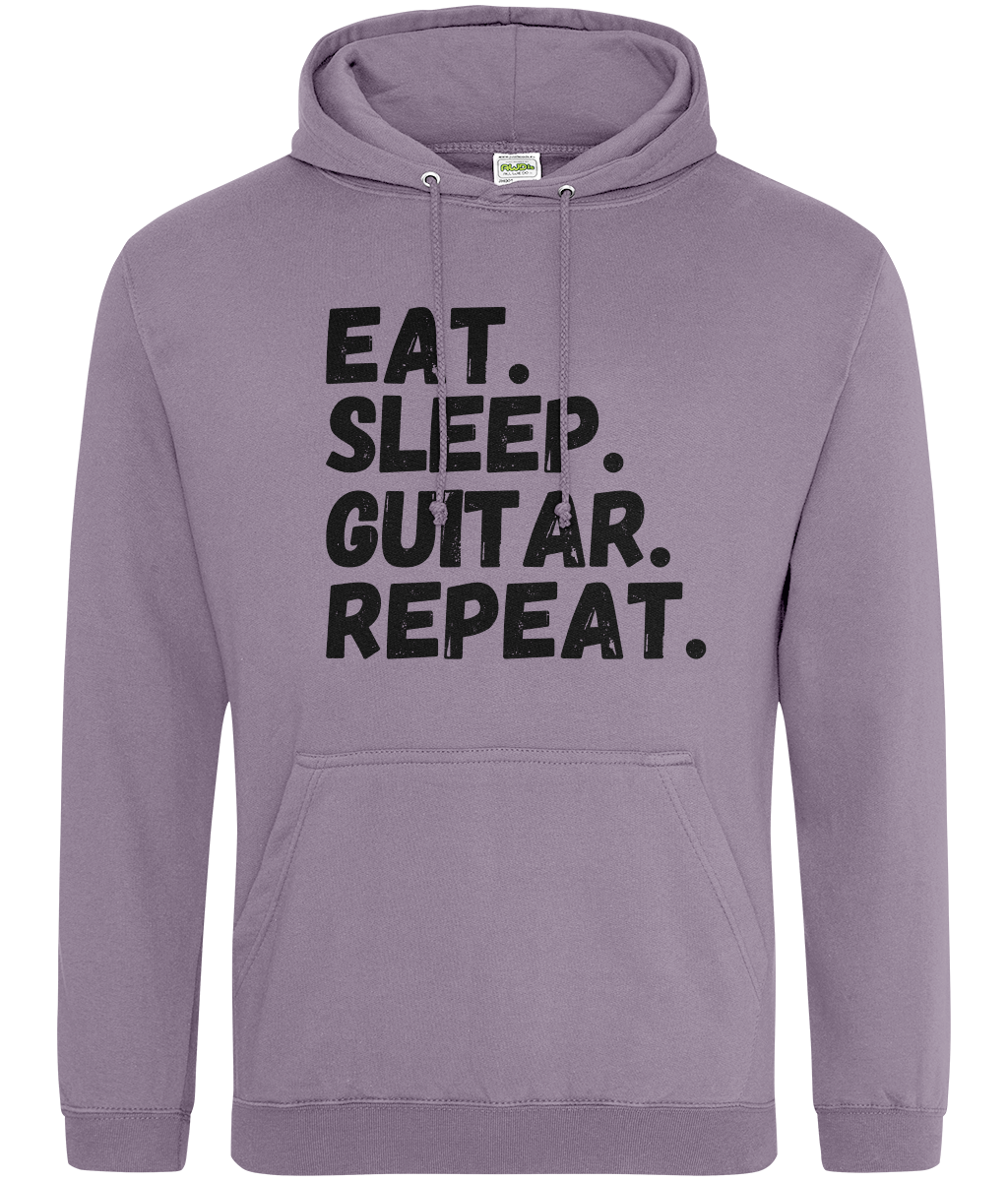 'Eat Sleep Guitar Repeat' Adults Hoodie